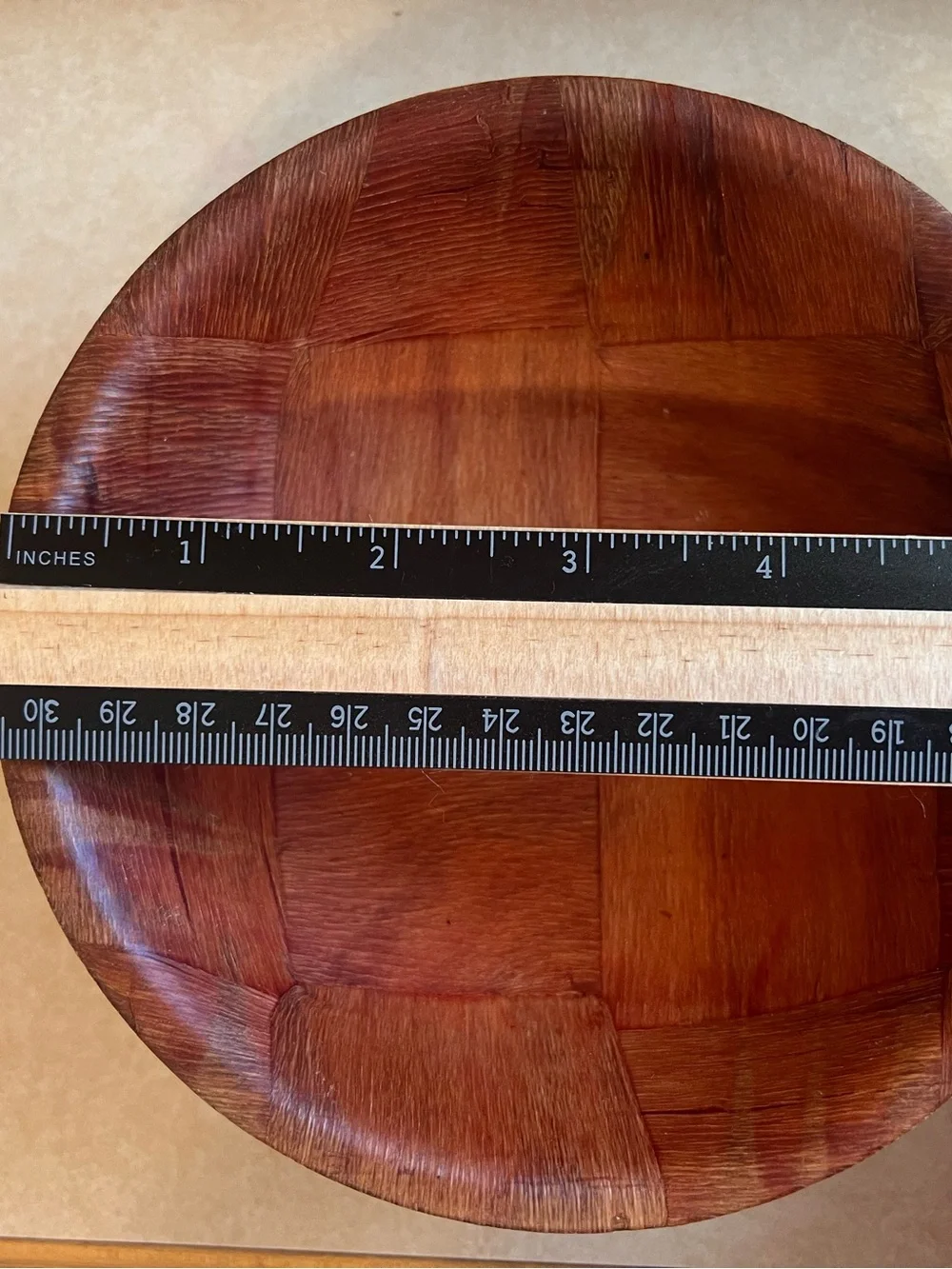 MCM Woven Wood Bowls